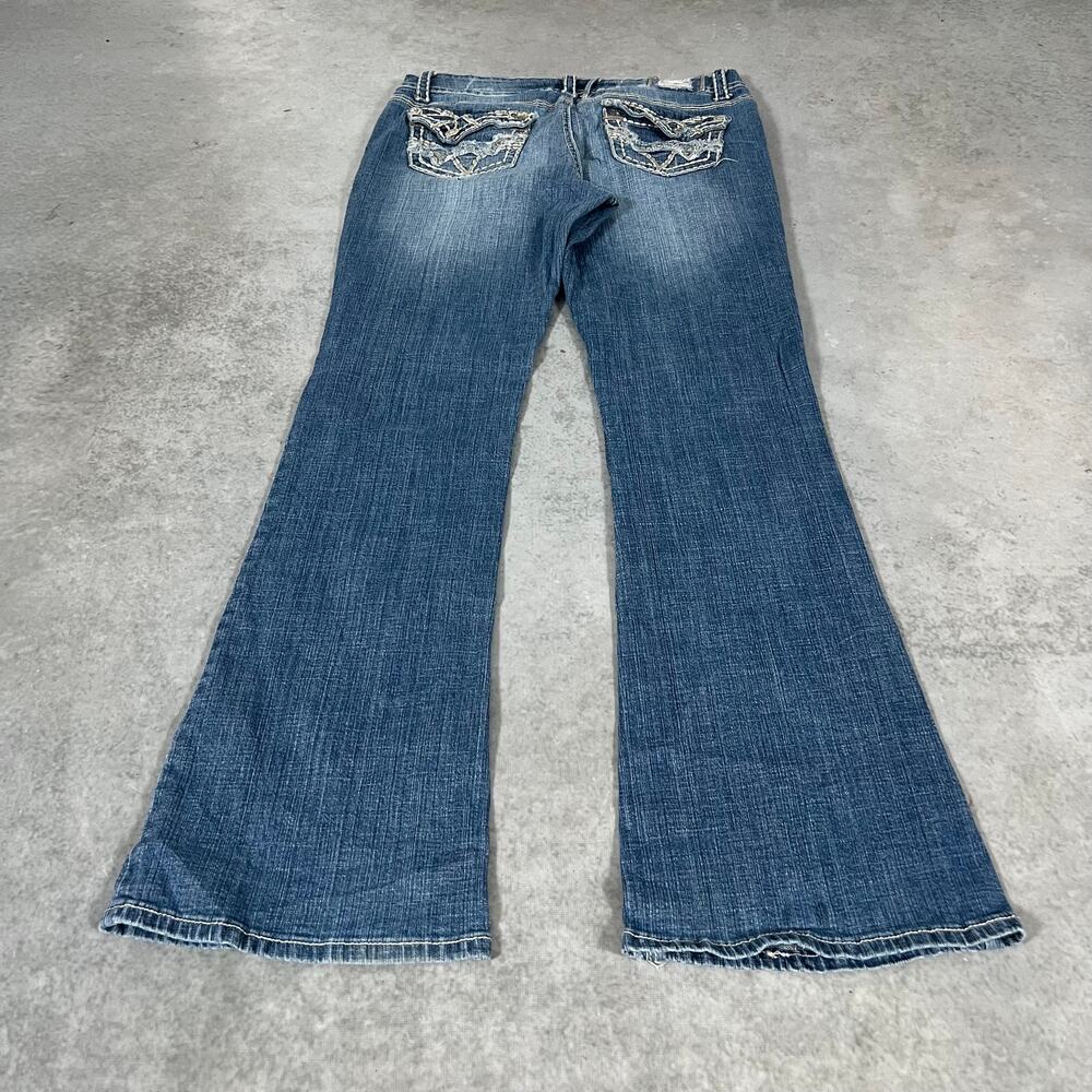 Bootcut Low Rise Hydraulic Women’s Stretch Western Flare Denim Jeans Size: 13/14 - Picture 11 of 11